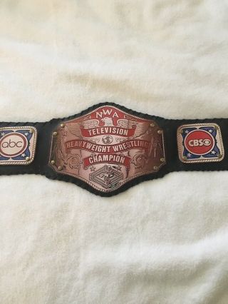 Nwa Television Wrestling Championship Belt Custom Made Toy Rare 1 Of A Kind