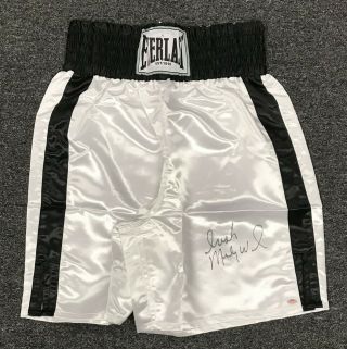 Irish Micky Ward Signed Everlast Boxing Trunks Shorts Size L W/ Autographed