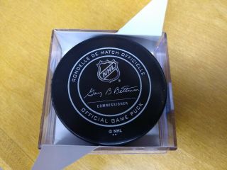 Rasmus Dahlin Autographed Buffalo Sabres Official Game Puck - Water Spots 2