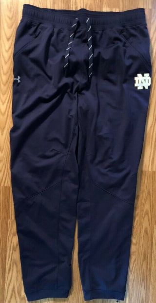 Notre Dame Football Team Issued Under Armour Pants Xl