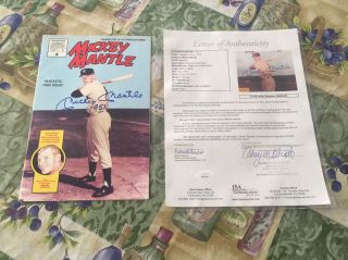 Mickey Mantle Autographed Magnum Comic Book 1st Issue Yankees JSA/LOA BB31036 10