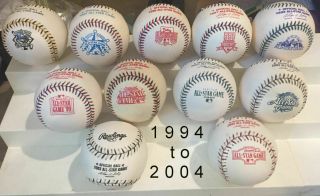 Clct ' n of ALL STAR GAME BASEBALLS (25) & PROGRAMS (30) from 1976 - 2008 2