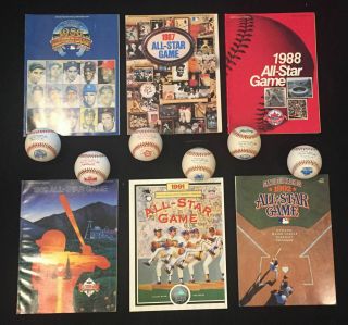 Clct ' n of ALL STAR GAME BASEBALLS (25) & PROGRAMS (30) from 1976 - 2008 4