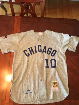 Mitchell And Ness 1969 Chicago Cubs Ron Santo Road Jersey