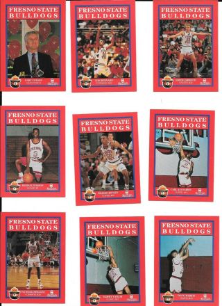 1990 - 91 Fresno State Bulldogs Basketball - - Smokey The Bear Set