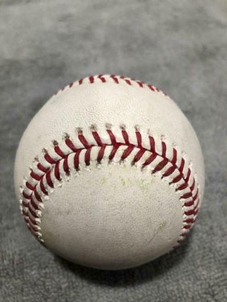 Rockies Charlie Blackmon Double Game Autographed Ball - 9/27/18 - MLB Holo 4