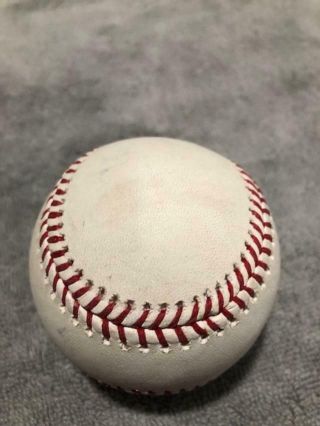 Rockies Charlie Blackmon Double Game Autographed Ball - 9/27/18 - MLB Holo 5