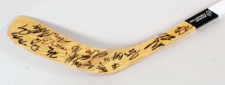 2014 L.  A.  Kings Stanley Cup Signed Hockey Stick Toffoli Brown Kopitar Team Loa