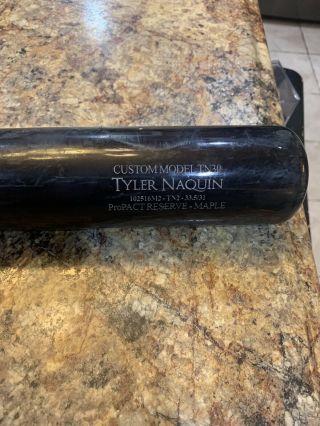 Tyler Naquin Game Bat INDIANS 2