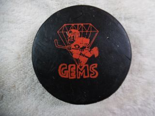 Dayton Gems Ihl Hockey Puck Rare 60 - 5a