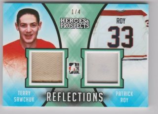 16 - 17 In The Game Heroes & Prospects Reflections Jersey /4 Sawchuk & Patrick Roy