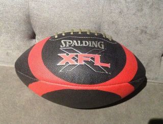 Spalding Official Full Size All Leather Xfl Game Football Wwe Wwf -