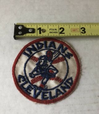 VINTAGE CLEVELAND INDIANS BASEBALL PATCH CHIEF WAHOO CLOTH SEW ON TEAM LOGO MLB 5