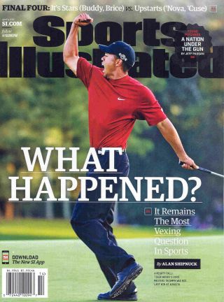 April 4,  2016 Tiger Woods Golf Sports Illustrated No Label