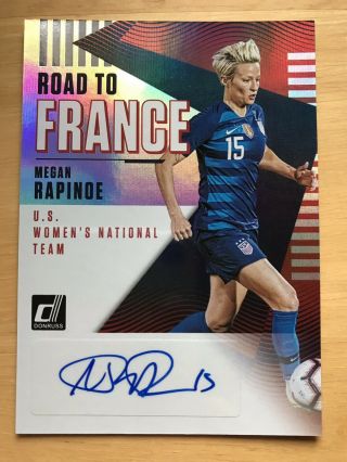 Megan Rapinoe 2019 Panini Donruss Road To France Usa Women’s Team Auto
