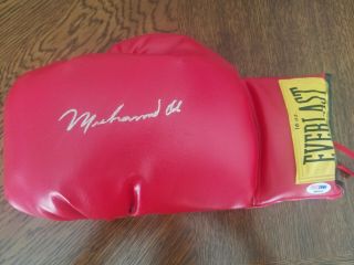 Muhammad Ali Autographed Signed Everlast Boxing Glove Psa/dna D84612