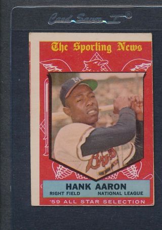 1959 Topps 561 Hank Aaron All Star Vg 1462