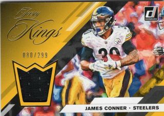 James Conner,  Pittsburgh Steelers,  2019 Donruss Football " Jersey Kings " 080/299