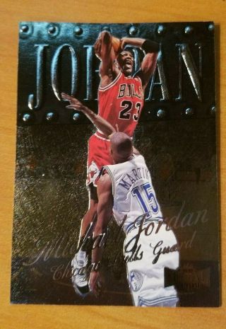 1998 - 99 Skybox Metal Universe Michael Jordan Embossed Foil Card 1