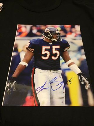 Lance Briggs Autographed 8 X 10 Photo " Chicago Bears "