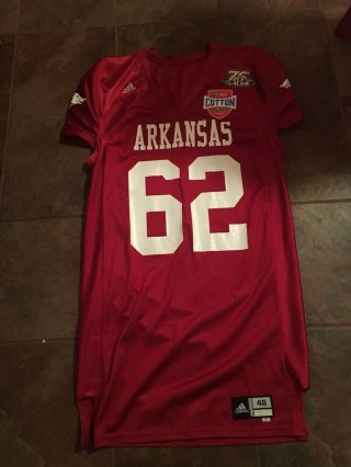 Arkansas Razorbacks Game Worn/used Bowl Jersey