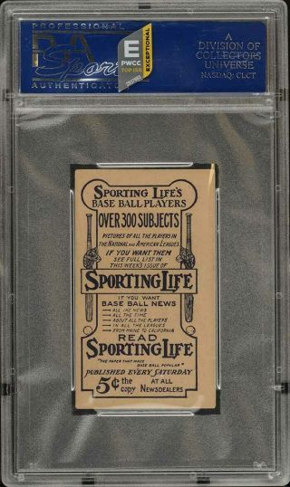 1911 M116 Sporting Life Honus Wagner PASTEL BACKGROUND PSA 4 VGEX (PWCC - E) 2