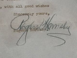 Rogers Hornsby autographed St.  Louis Browns letter w/original envelope (PSA/DNA) 2
