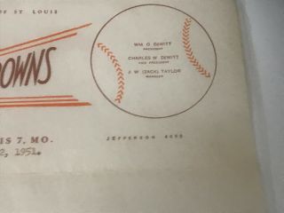 Rogers Hornsby autographed St.  Louis Browns letter w/original envelope (PSA/DNA) 5