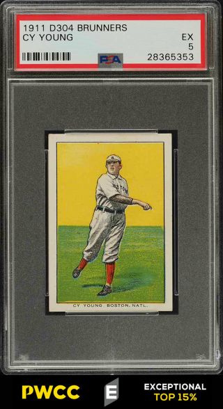 1911 D304 Brunners Bread Cy Young Psa 5 Ex (pwcc - E)