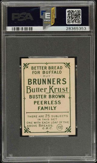 1911 D304 Brunners Bread Cy Young PSA 5 EX (PWCC - E) 2