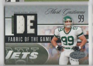 Mark Gastineau 2006 Leaf Certified Fabric Of The Game Jersey Patch 36 Jets /50