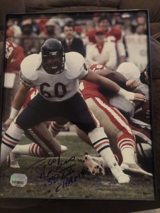 1985 Chicago Bears Tom Andrews Nfl Bowl Signed 8x10 Phot