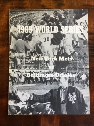 1969 World Series Press Box Scorecard Game 4 Mets Vs Orioles Shea Stadium