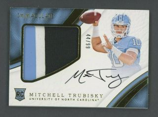 2017 Immaculate Collegiate Mitchell Trubisky Rpa Rc Patch Auto /99