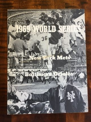 1969 World Series Press Box Scorecard Game 3 Mets Vs Orioles Shea Stadium