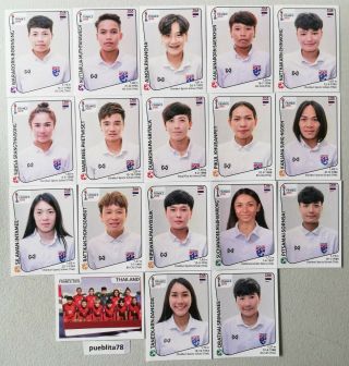 Panini Women World Cup France 2019 Thailand Team 18 Stickers