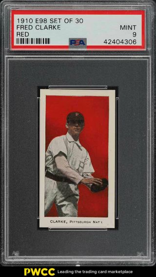 1910 E98 Set Of 30 Red Fred Clarke Psa 9 (pwcc)