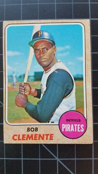 1968 Topps Roberto Clemente Pittsburgh Pirates 150 Baseball Card