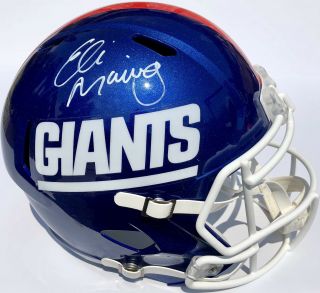 Eli Manning 10 Signed York Giants Football Helmet W/jsa Bowl