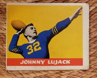 Johnny Lujack 1948 Leaf 13 Rc Rookie No Creases Vg
