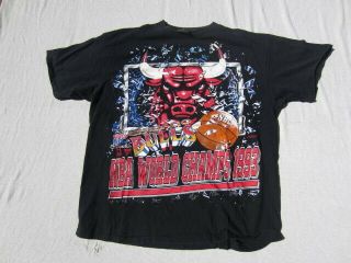 The 1993 Nba Finals Chicago Bulls Nba World Champs 1993 Changes T - Shirt Xl
