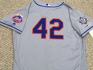 Jackie Robinson Size 48 42 2019 York Mets Game Jersey Road Gray Mlb Holo
