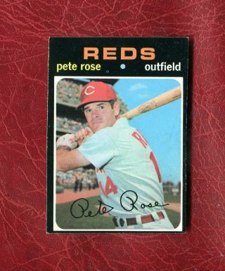 1971 Topps 100 Pete Rose Cincinnati Reds Ex,  / Exmt