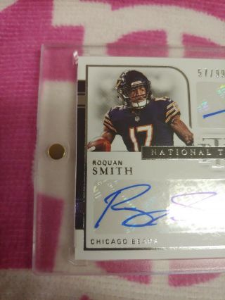 2018 National Treasures Dual Rookie Auto Anthony Miller/roquan Smith /99 2