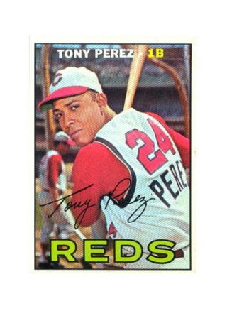 1967 Topps Tony Perez Cincinnati Reds 476 Baseball Card