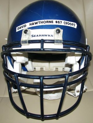 David Hawthorne 2009 Seattle Seahawks Game & Autographed Helmet PSA 2