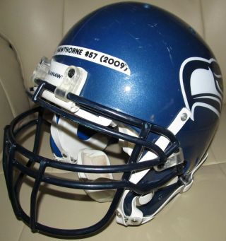 David Hawthorne 2009 Seattle Seahawks Game & Autographed Helmet PSA 3