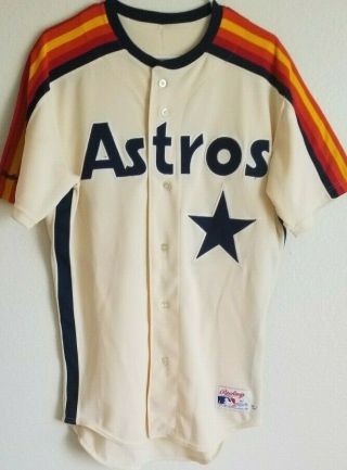 Casey Candele 1991 Astros game worn jersey,  BPH LOA 2