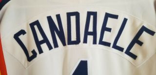 Casey Candele 1991 Astros game worn jersey,  BPH LOA 4