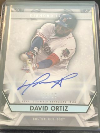 2019 Topps Diamond Icons David Ortiz Auto Autograph Card /25